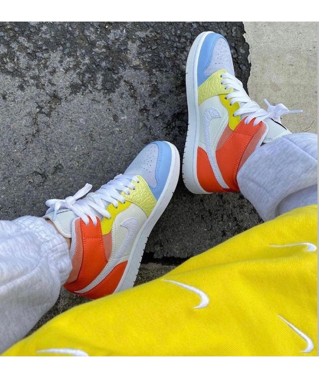 JORDAN Мульти кожаные кроссовки, фото 5