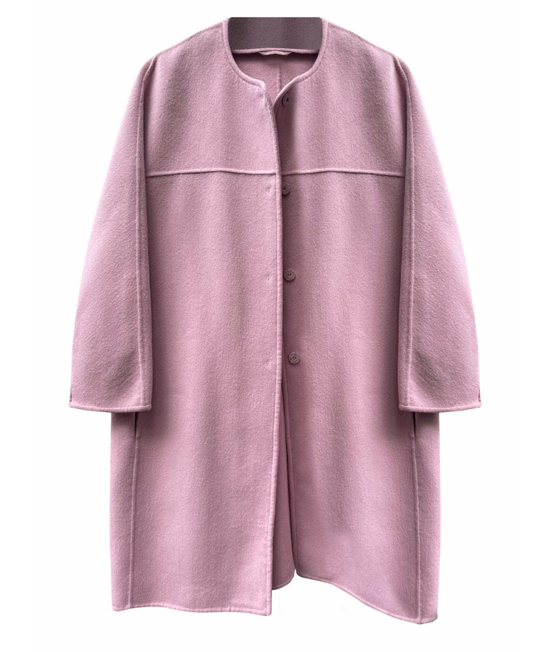 'S MAX MARA Розовое шерстяное пальто, фото 1