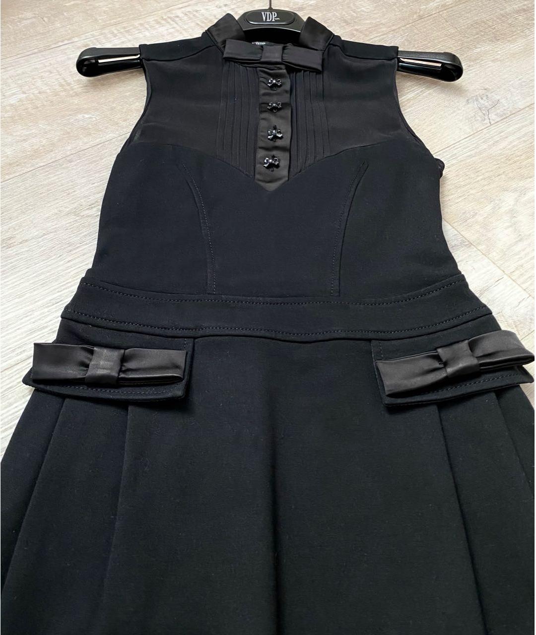 VDP Черное вискозное повседневное платье, фото 6