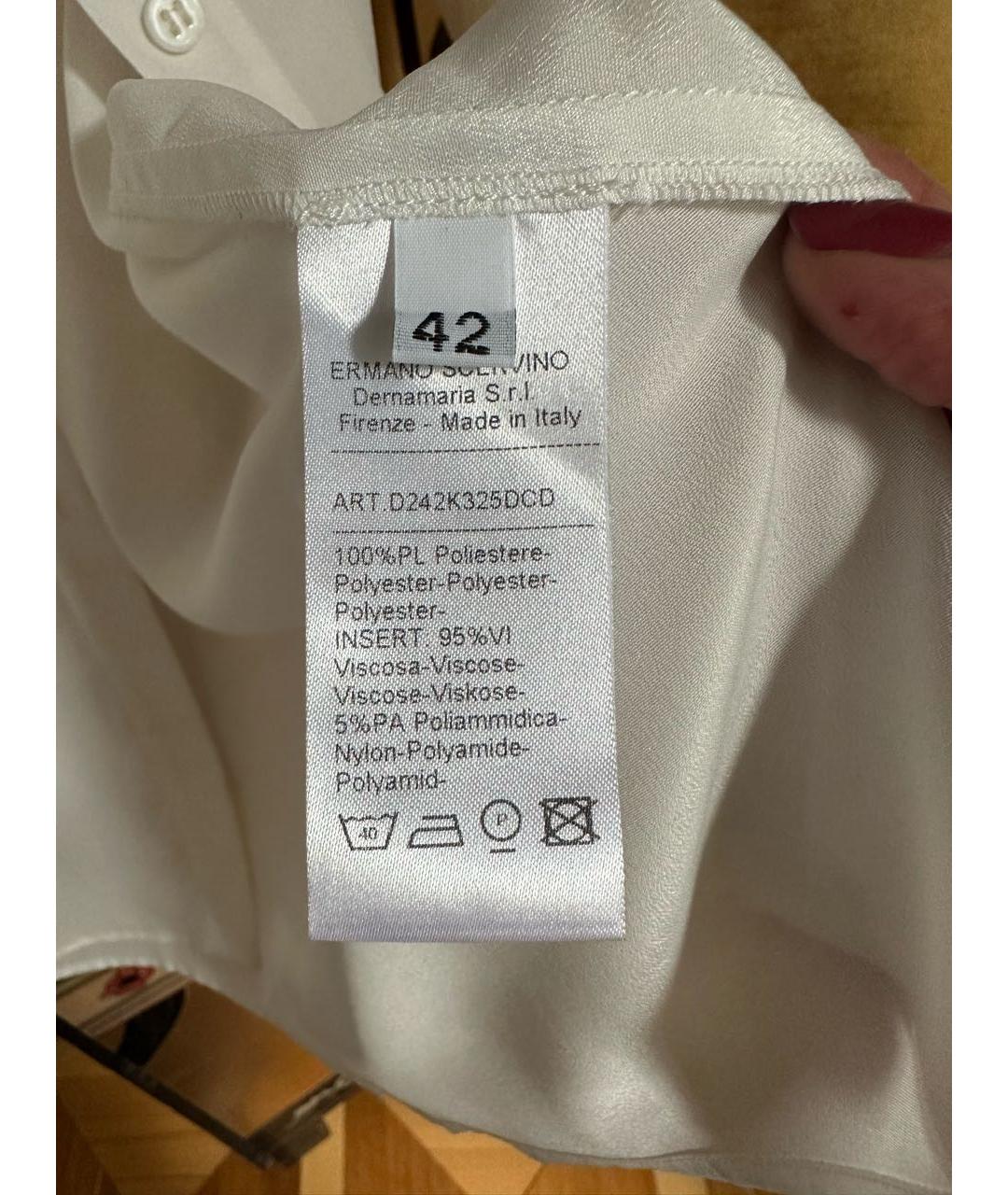 ERMANNO SCERVINO Белая блузы, фото 3