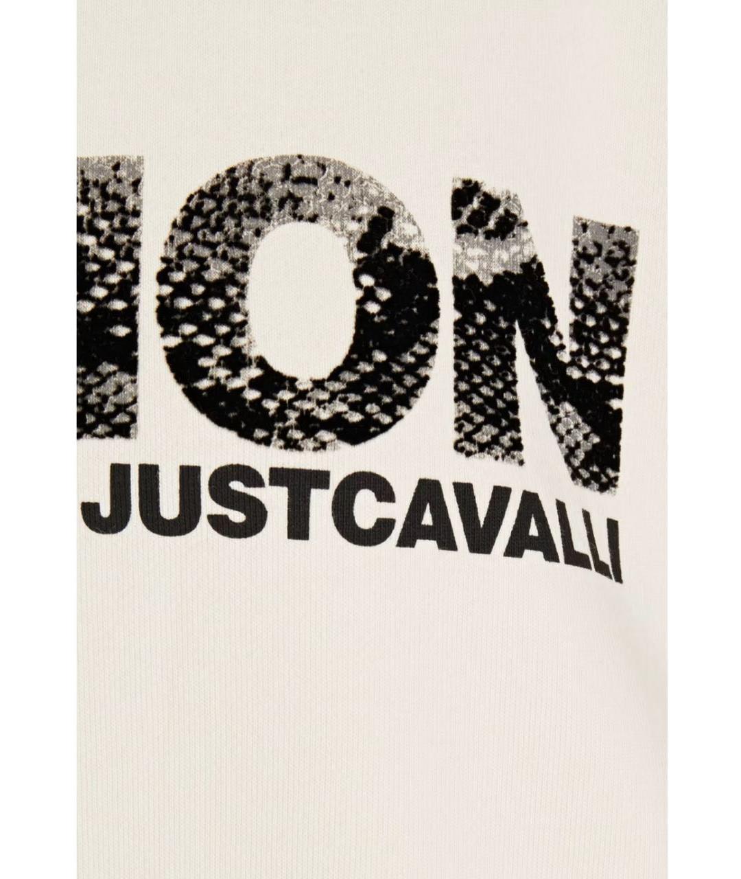 JUST CAVALLI Бежевое хлопковое повседневное платье, фото 4