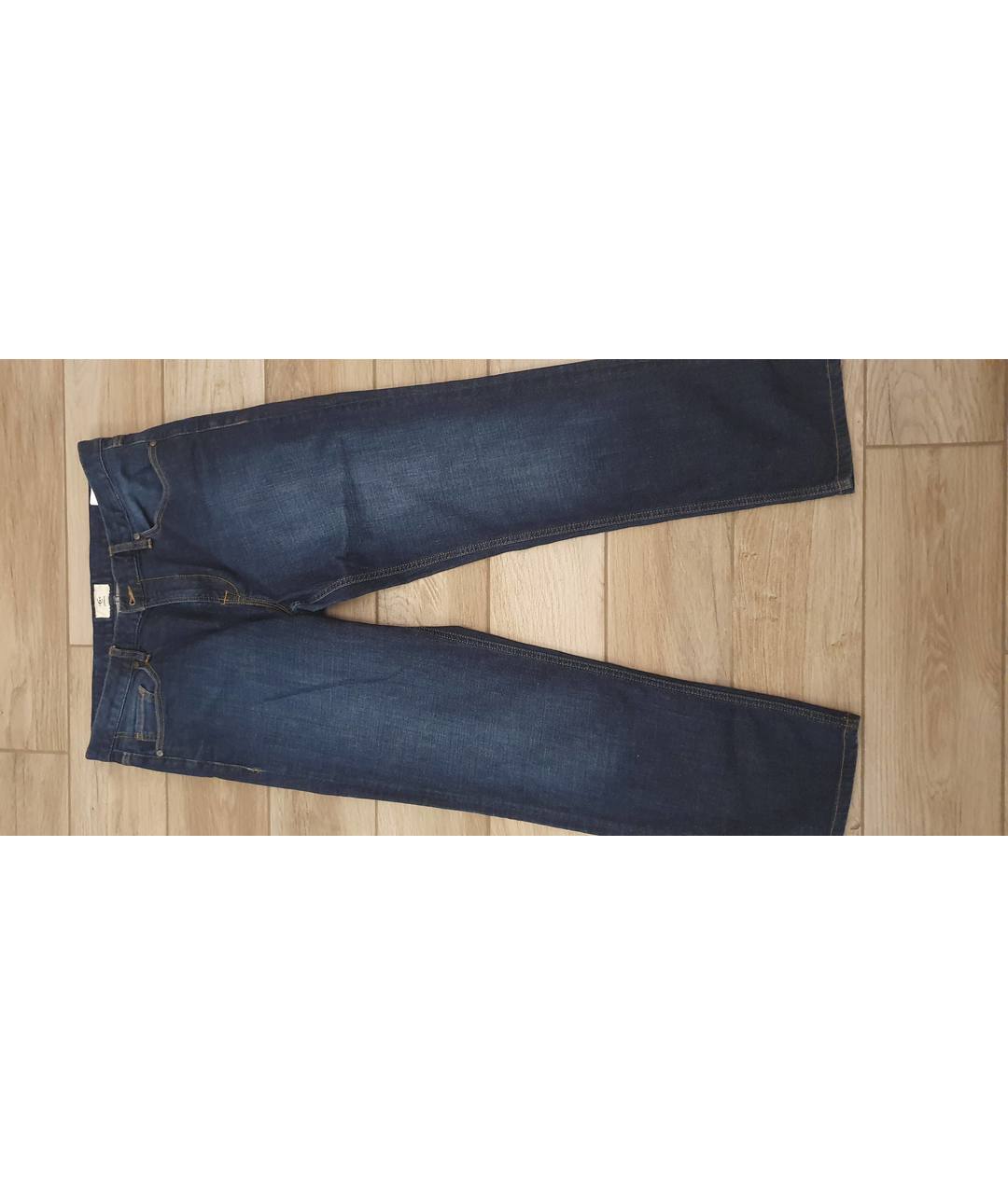 CERRUTI 1881 Синие хлопко-эластановые прямые джинсы, фото 7