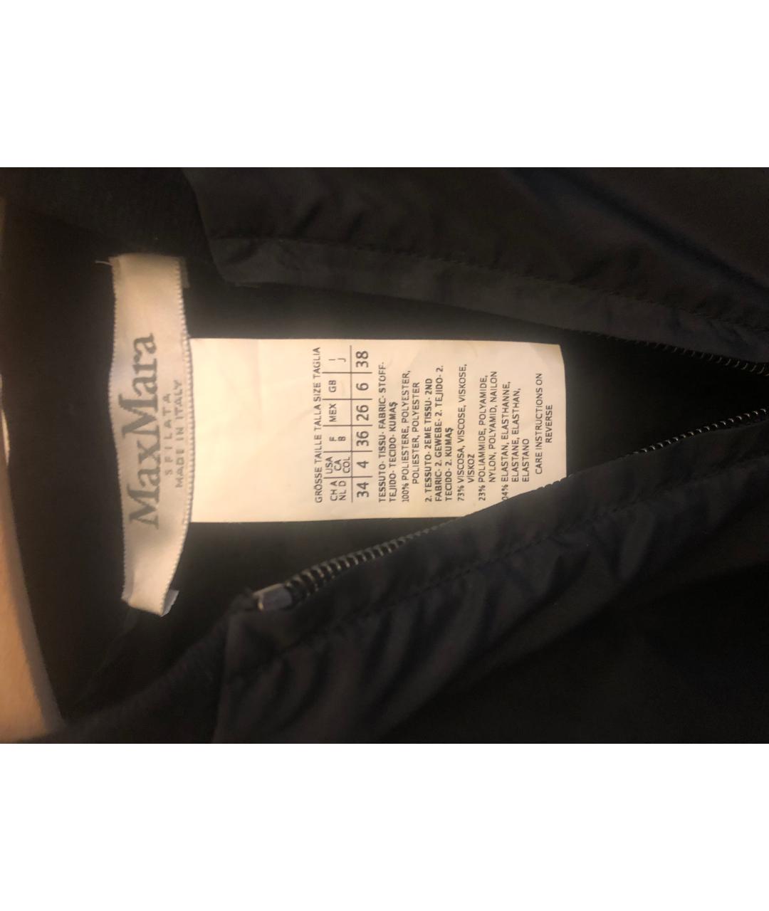 MAX MARA Черное полиэстеровое повседневное платье, фото 4