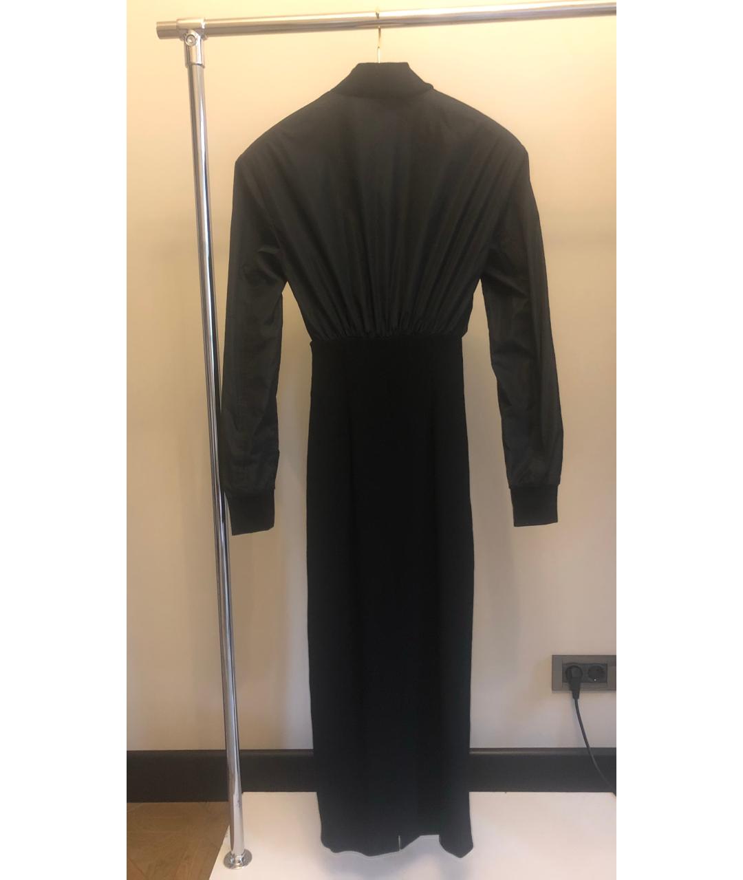 MAX MARA Черное полиэстеровое повседневное платье, фото 3
