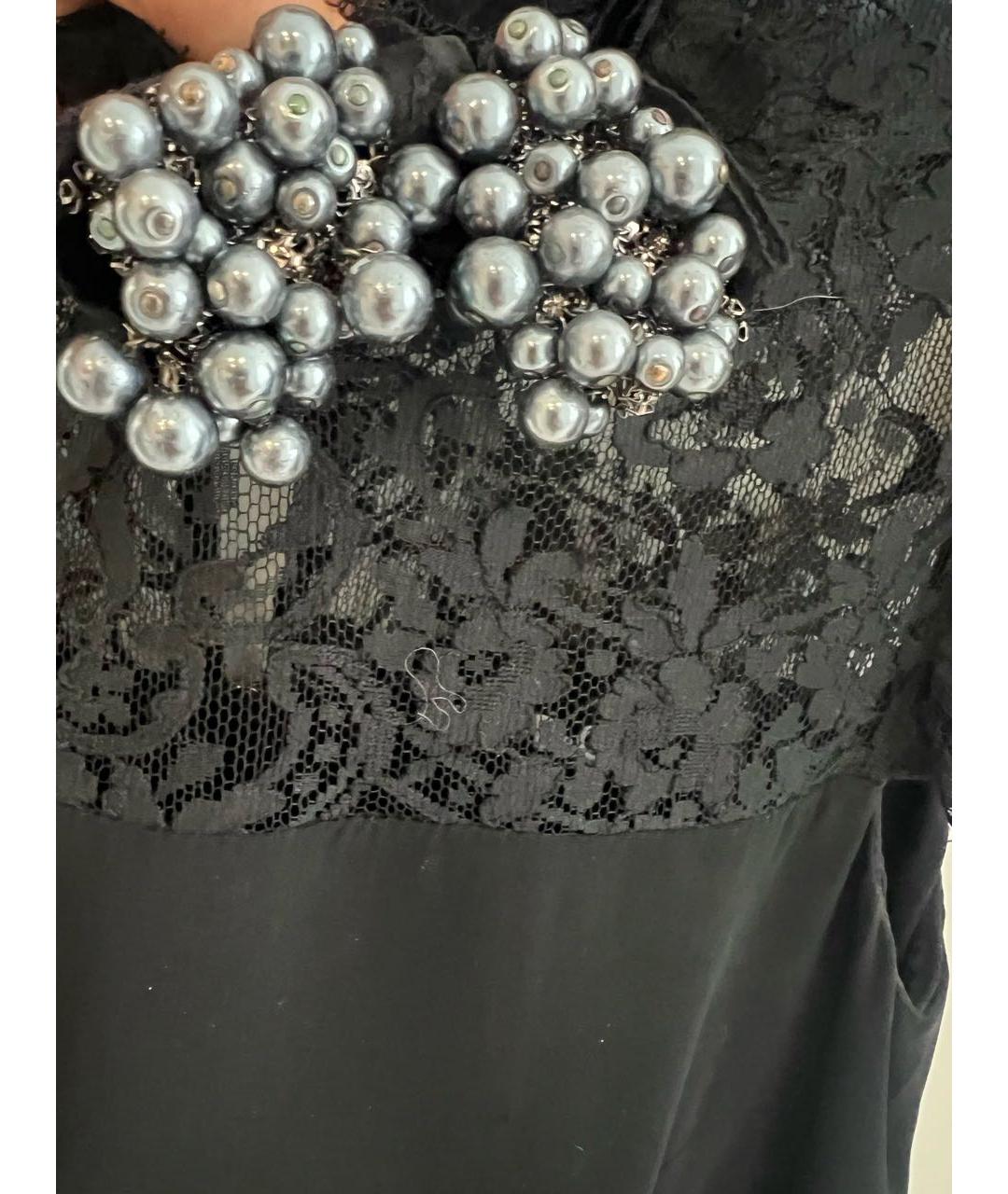 DOLCE&GABBANA Черное вискозное коктейльное платье, фото 3
