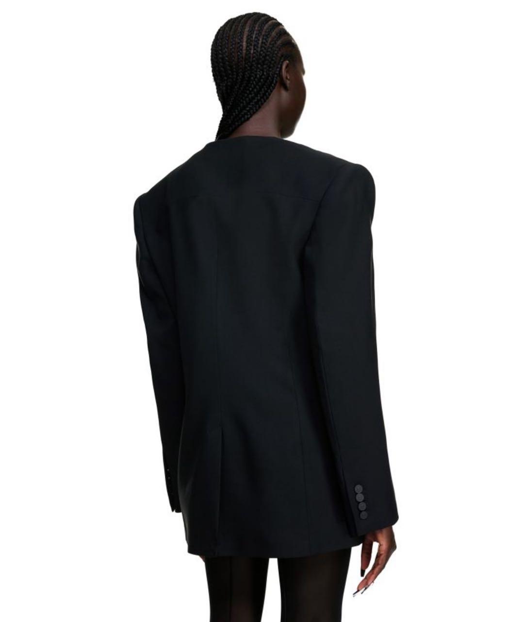 MUGLER Черный шерстяной жакет/пиджак, фото 2