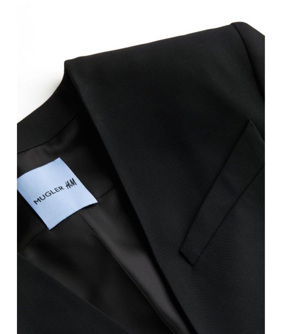 MUGLER Черный шерстяной жакет/пиджак, фото 3