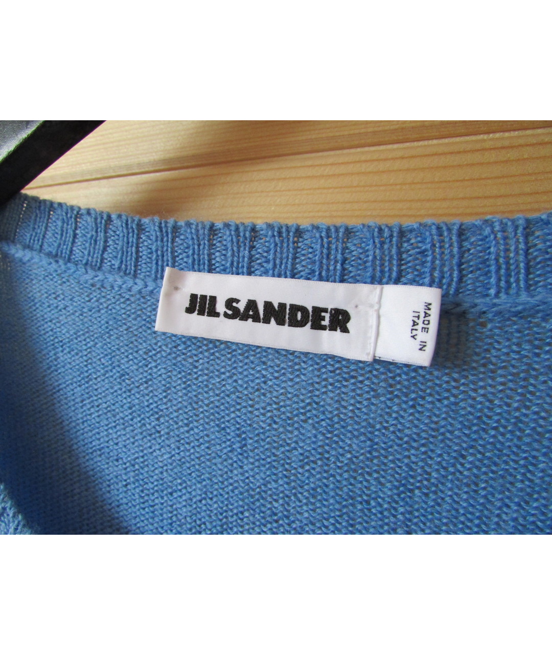 JIL SANDER Синий шерстяной джемпер / свитер, фото 4
