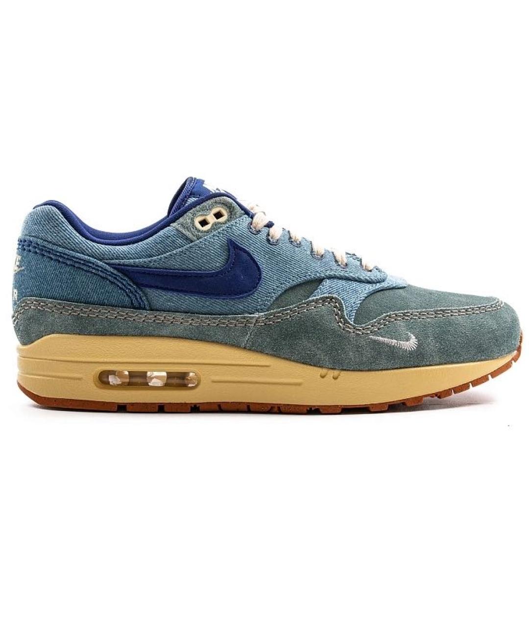 NIKE Синие текстильные кроссовки, фото 1