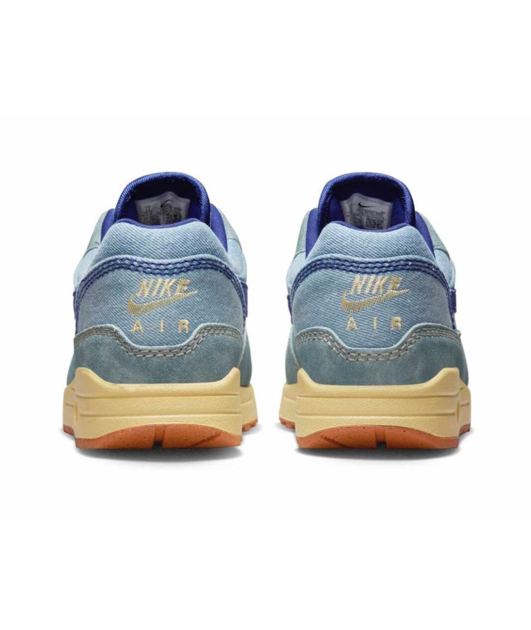 NIKE Синие текстильные низкие кроссовки / кеды, фото 4