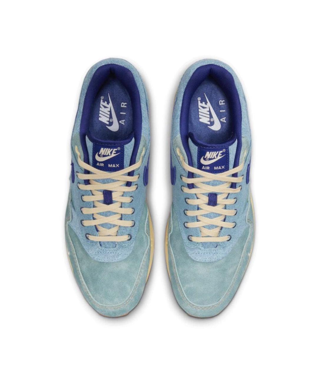 NIKE Синие текстильные низкие кроссовки / кеды, фото 3