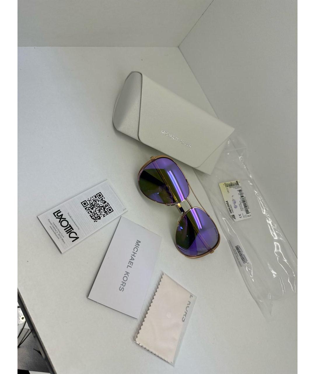 MICHAEL KORS Металлические солнцезащитные очки, фото 4