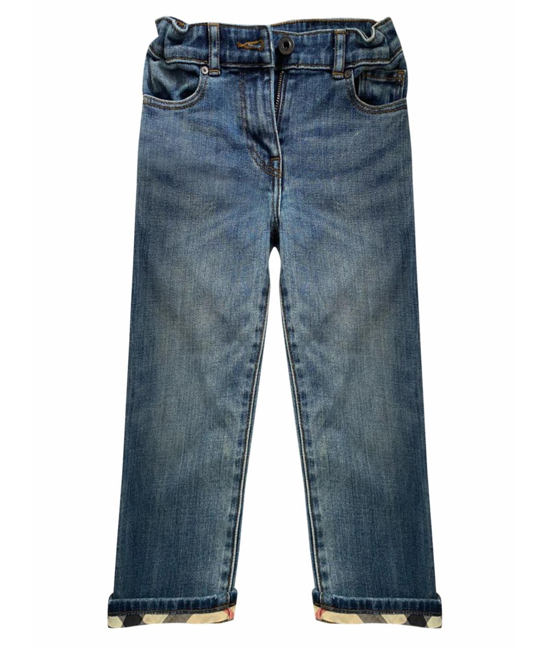 BURBERRY Синие деним детские джинсы, фото 1