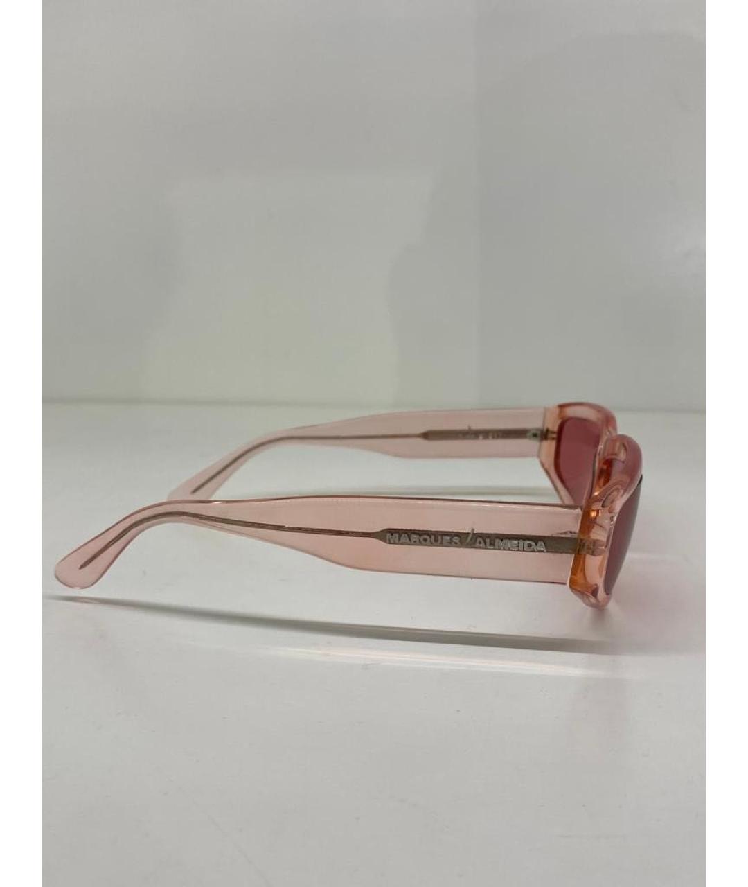MARQUES' ALMEIDA Розовые пластиковые солнцезащитные очки, фото 5