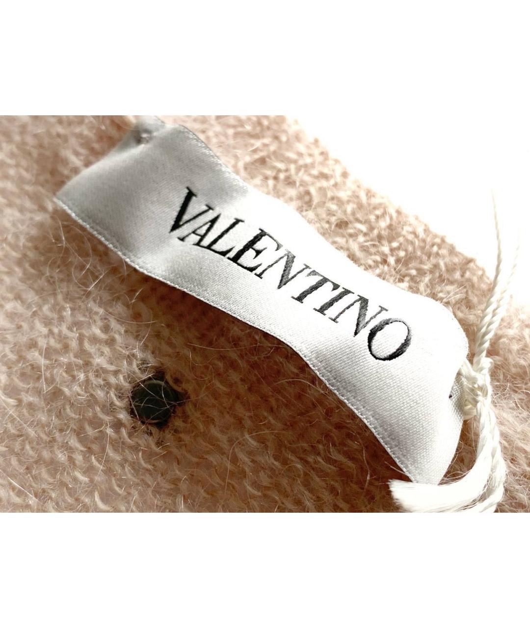 VALENTINO Коралловый шерстяной джемпер / свитер, фото 4