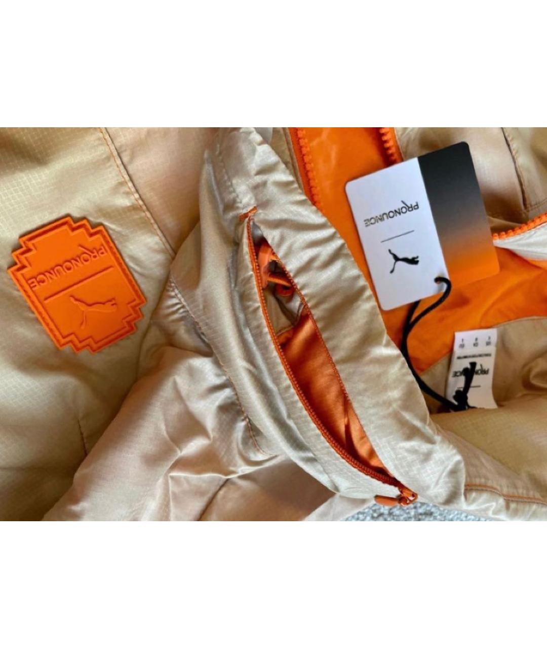 PUMA Оранжевая полиэстеровая спортивная куртка, фото 6