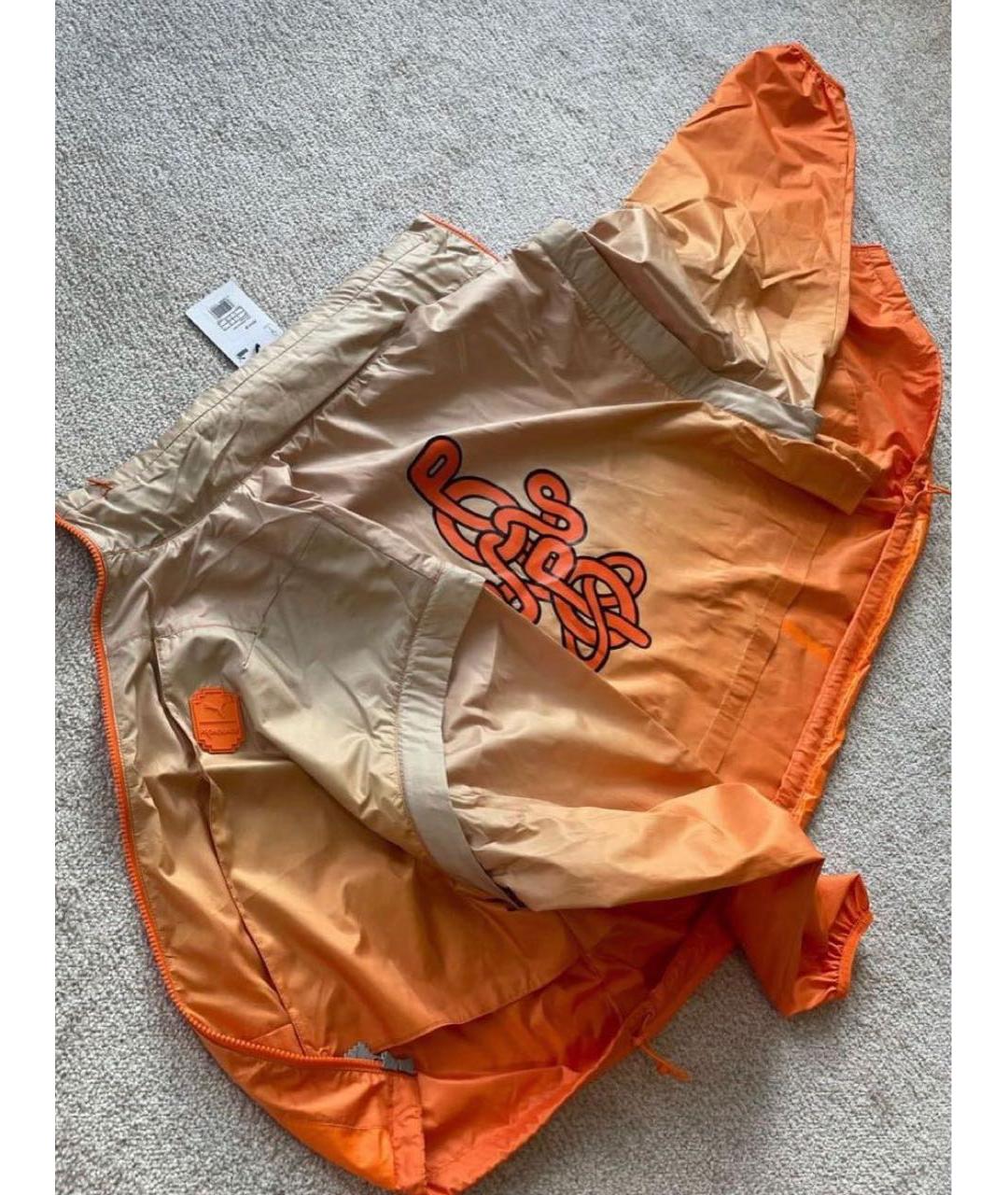 PUMA Оранжевая полиэстеровая спортивная куртка, фото 5