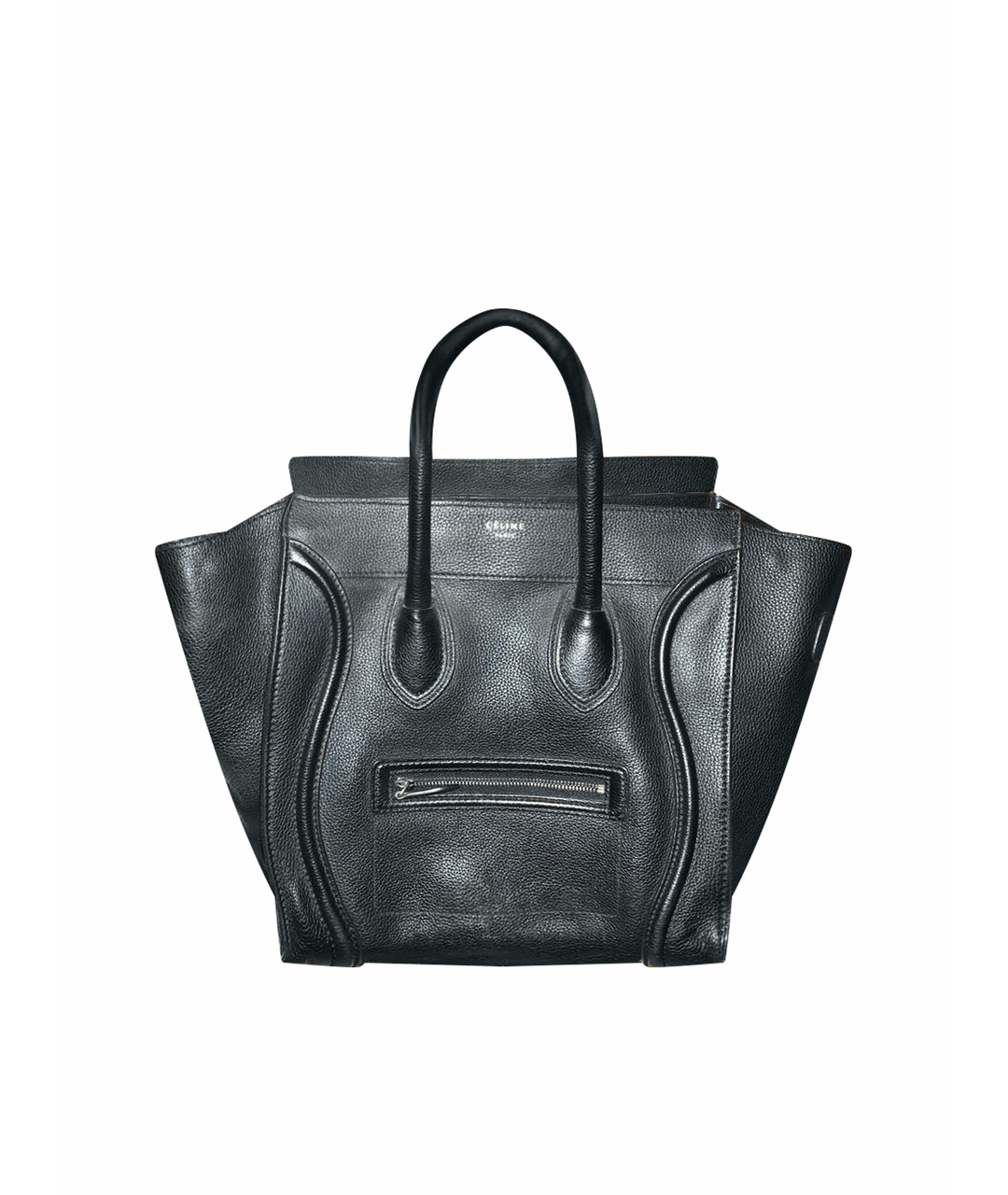 CELINE PRE-OWNED Черная кожаная сумка тоут, фото 1