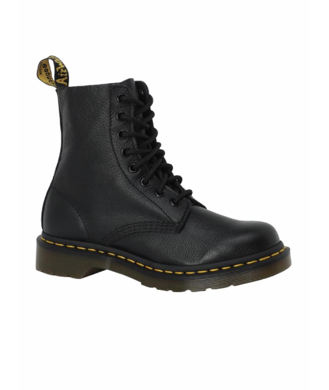 DR. MARTENS Черные кожаные высокие ботинки, фото 1