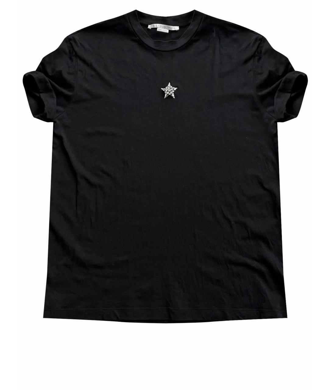 STELLA MCCARTNEY Черная хлопковая футболка, фото 1