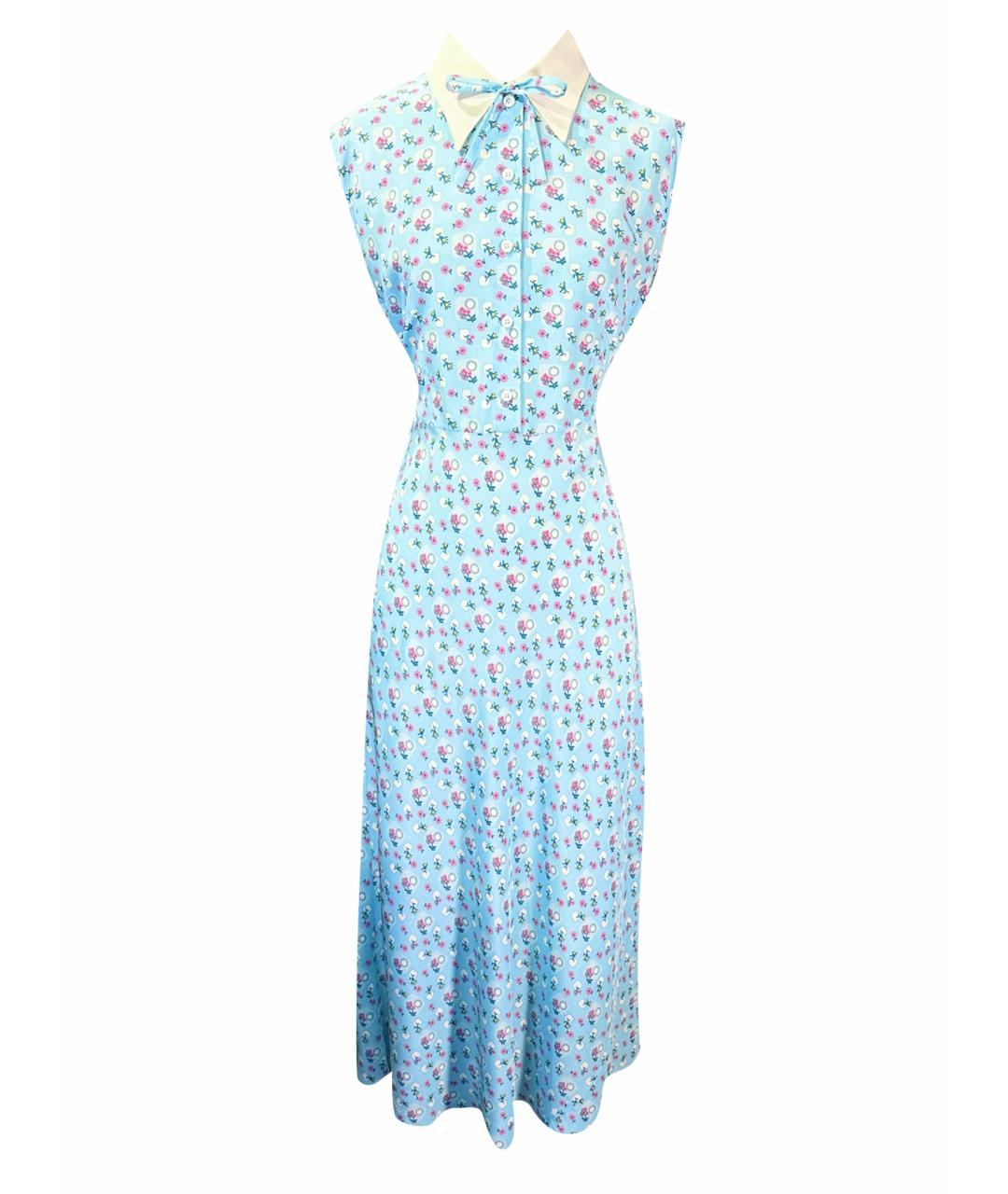 MIU MIU Голубое платье, фото 1