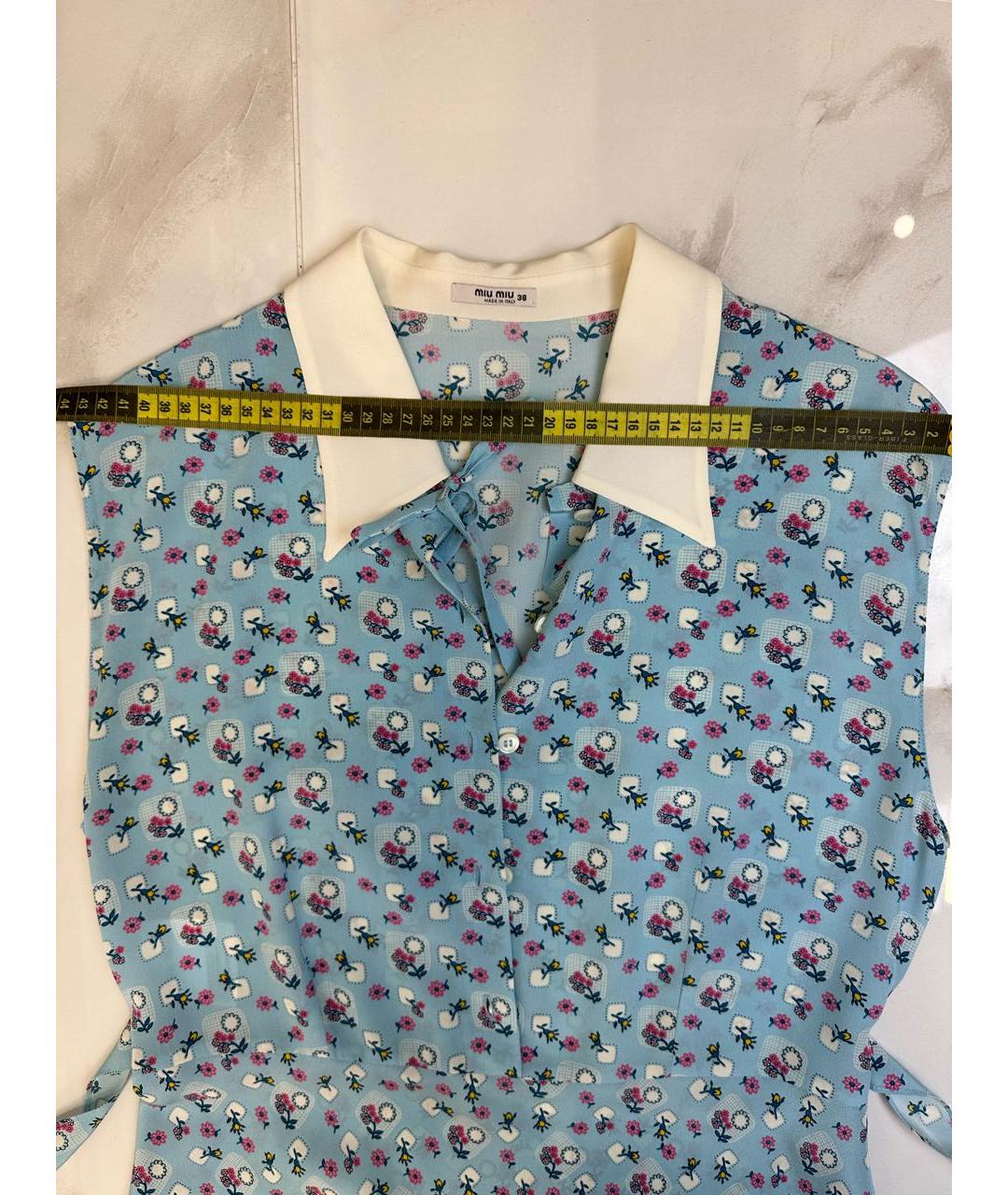 MIU MIU Голубое платье, фото 7