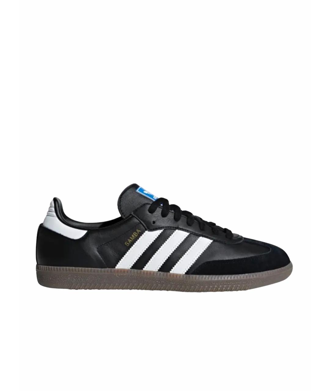 ADIDAS Черные кожаные кеды Samba для женщин – купить в интернет ...