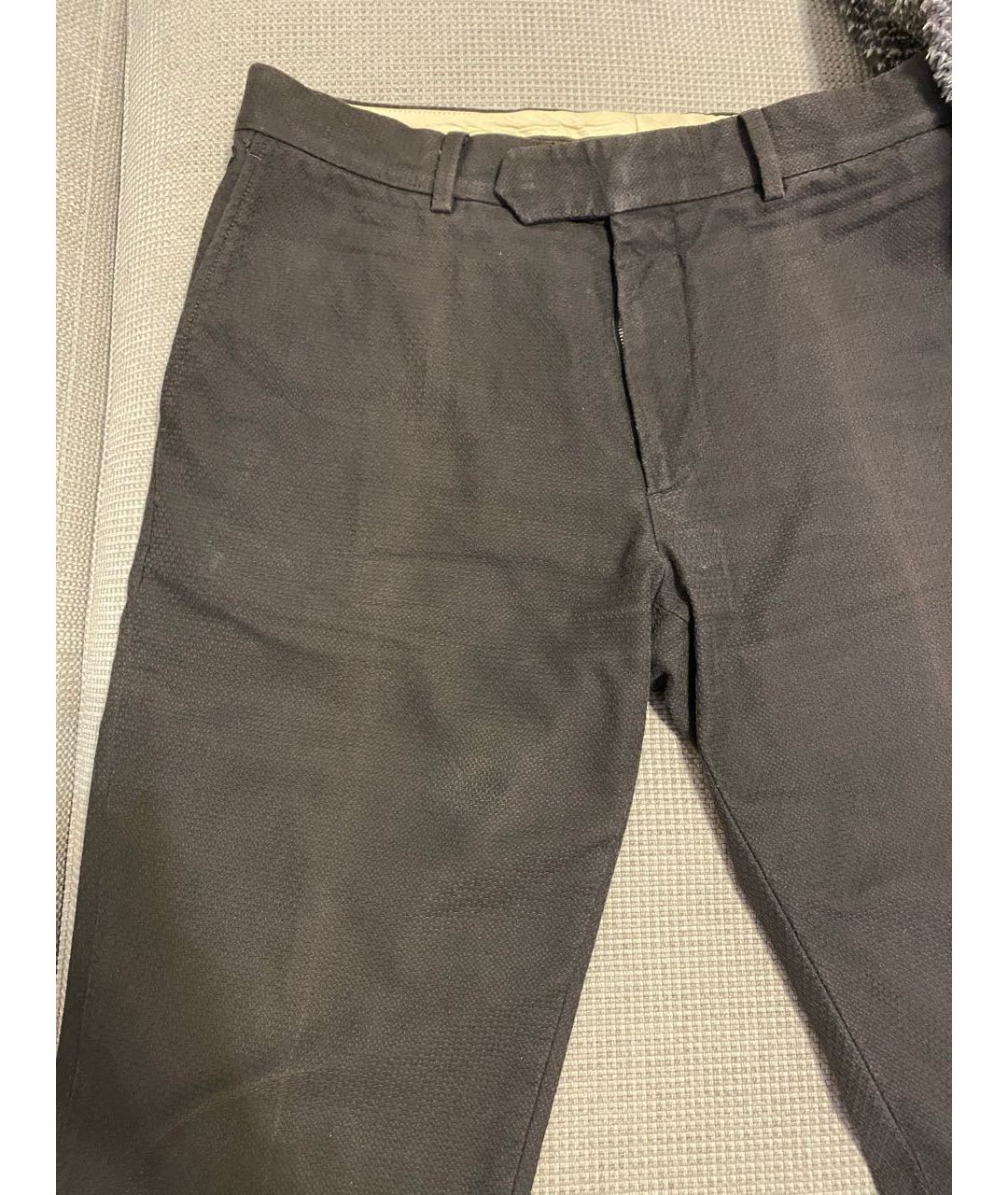 LOUIS VUITTON PRE-OWNED Коричневые хлопковые классические брюки, фото 5
