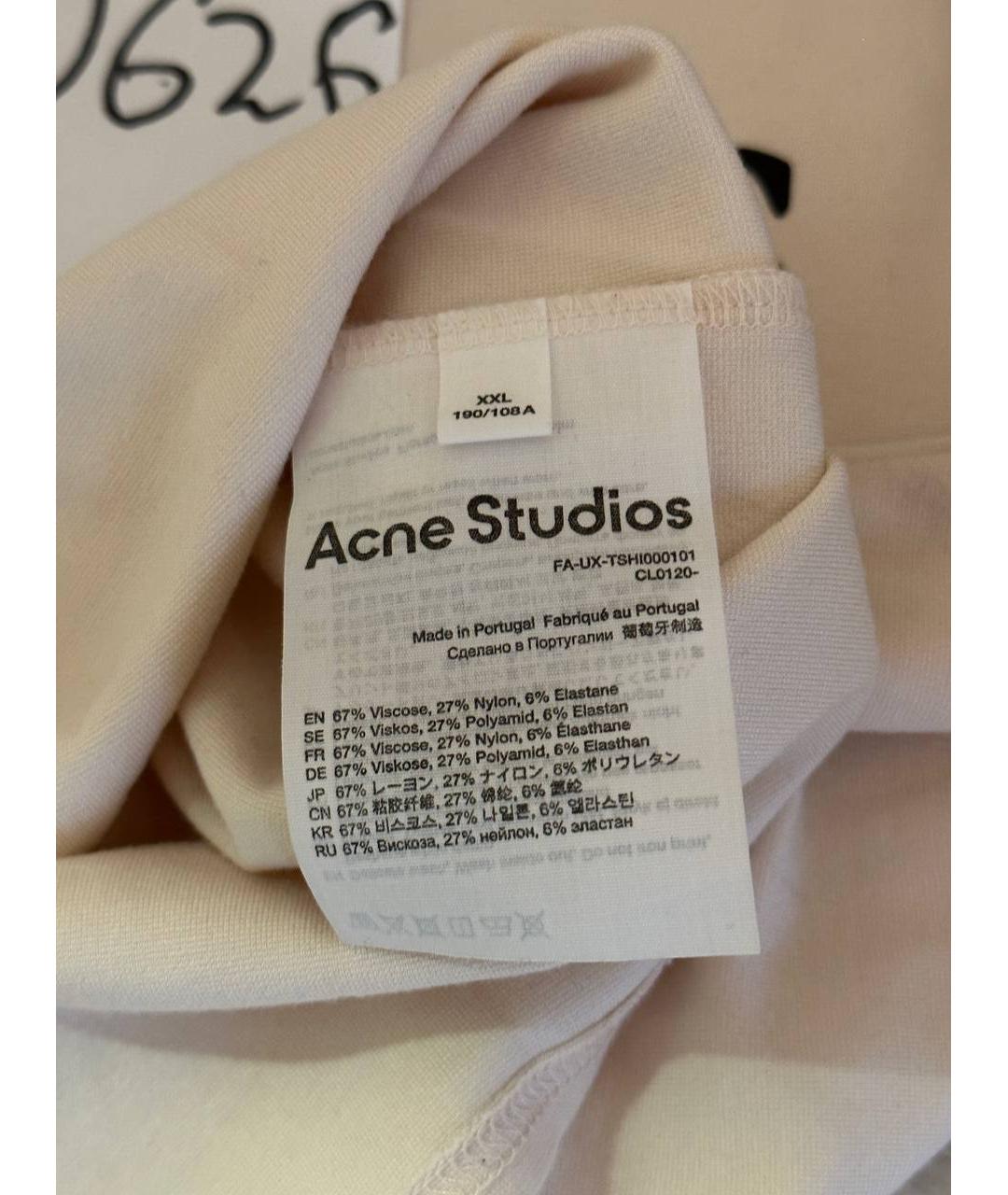 ACNE STUDIOS Бордовая вискозная футболка, фото 5