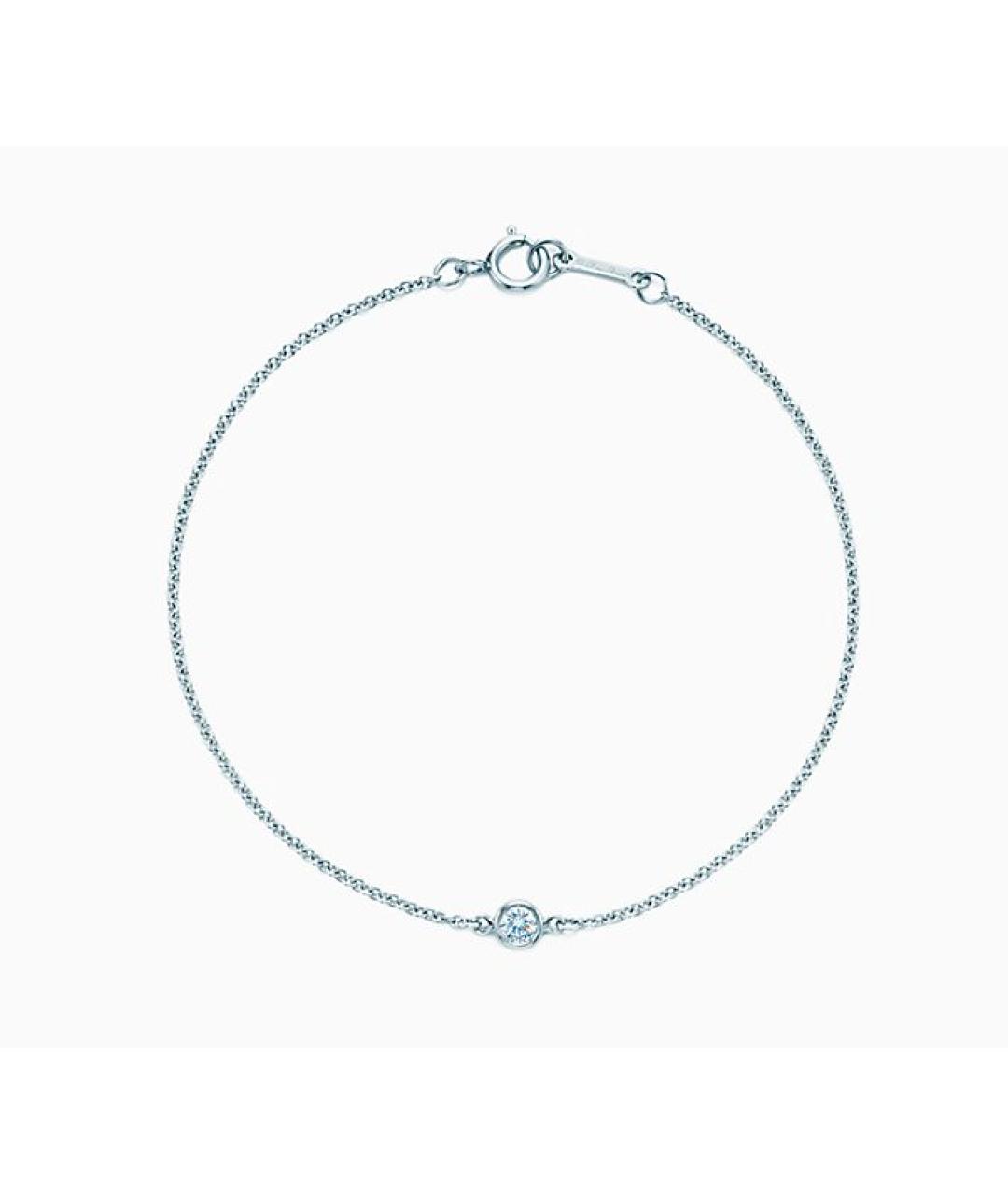 TIFFANY&CO Серебрянный платиновый браслет, фото 7