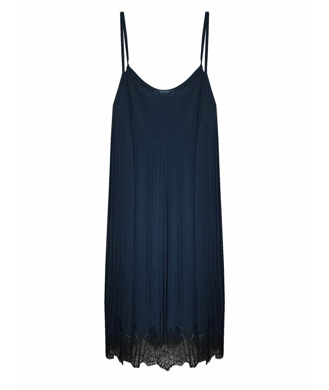 TWIN-SET Черное полиэстеровое коктейльное платье, фото 1