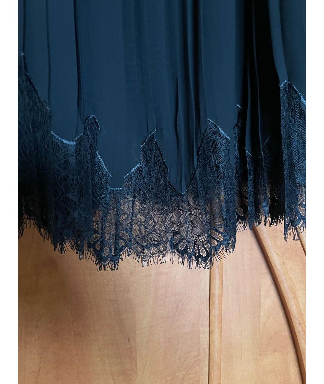 TWIN-SET Черное полиэстеровое коктейльное платье, фото 3
