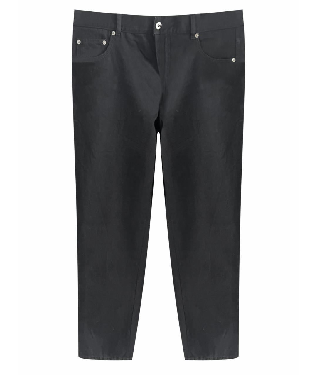 BOTTEGA VENETA Черные хлопковые прямые джинсы, фото 1