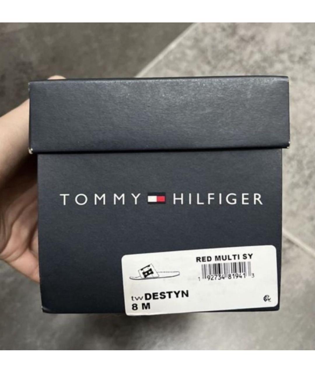 TOMMY HILFIGER Мульти резиновые шлепанцы, фото 4