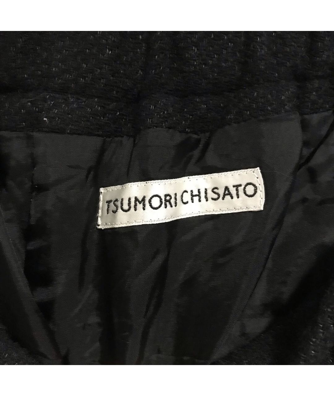TSUMORI CHISATO Черные шерстяные шорты, фото 6