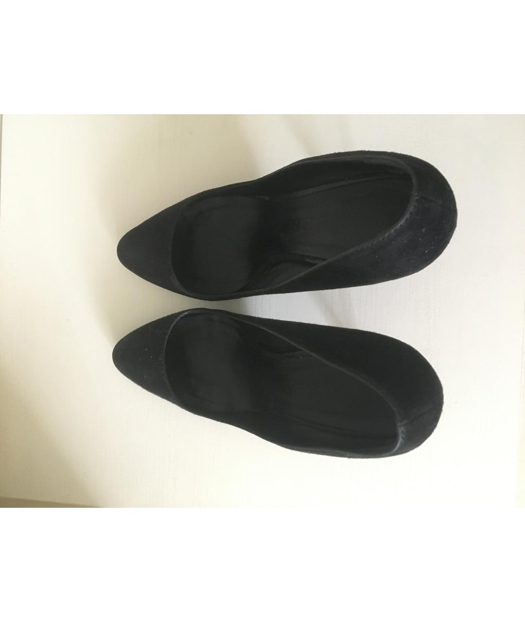 BURBERRY Черные замшевые туфли, фото 3