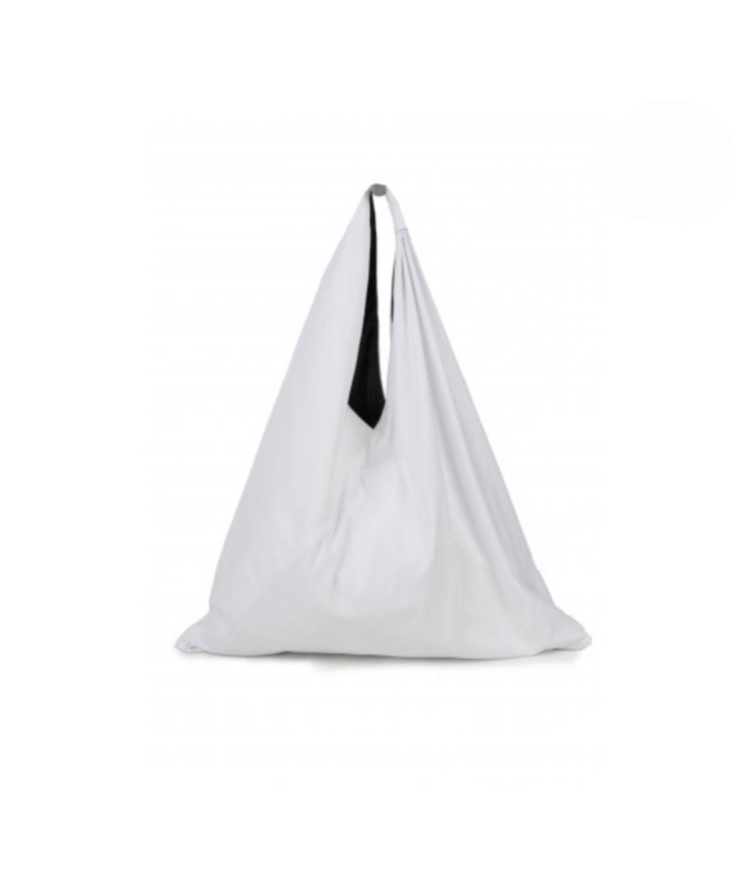 MM6 MAISON MARGIELA Белая кожаная сумка через плечо, фото 3