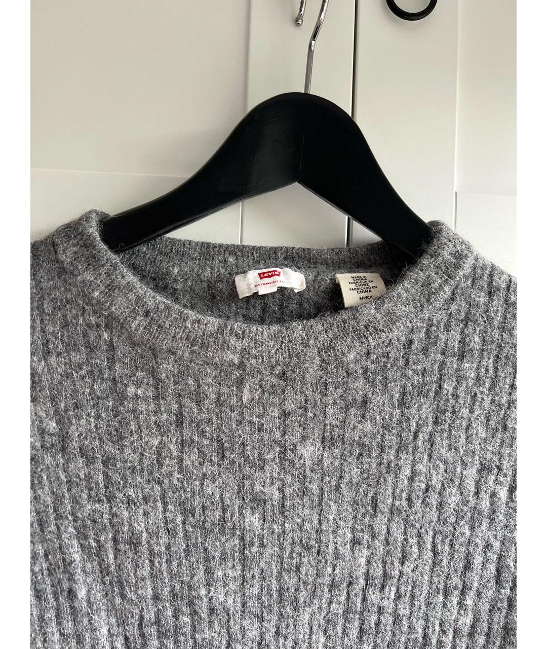 LEVI'S Серый шерстяной джемпер / свитер, фото 3
