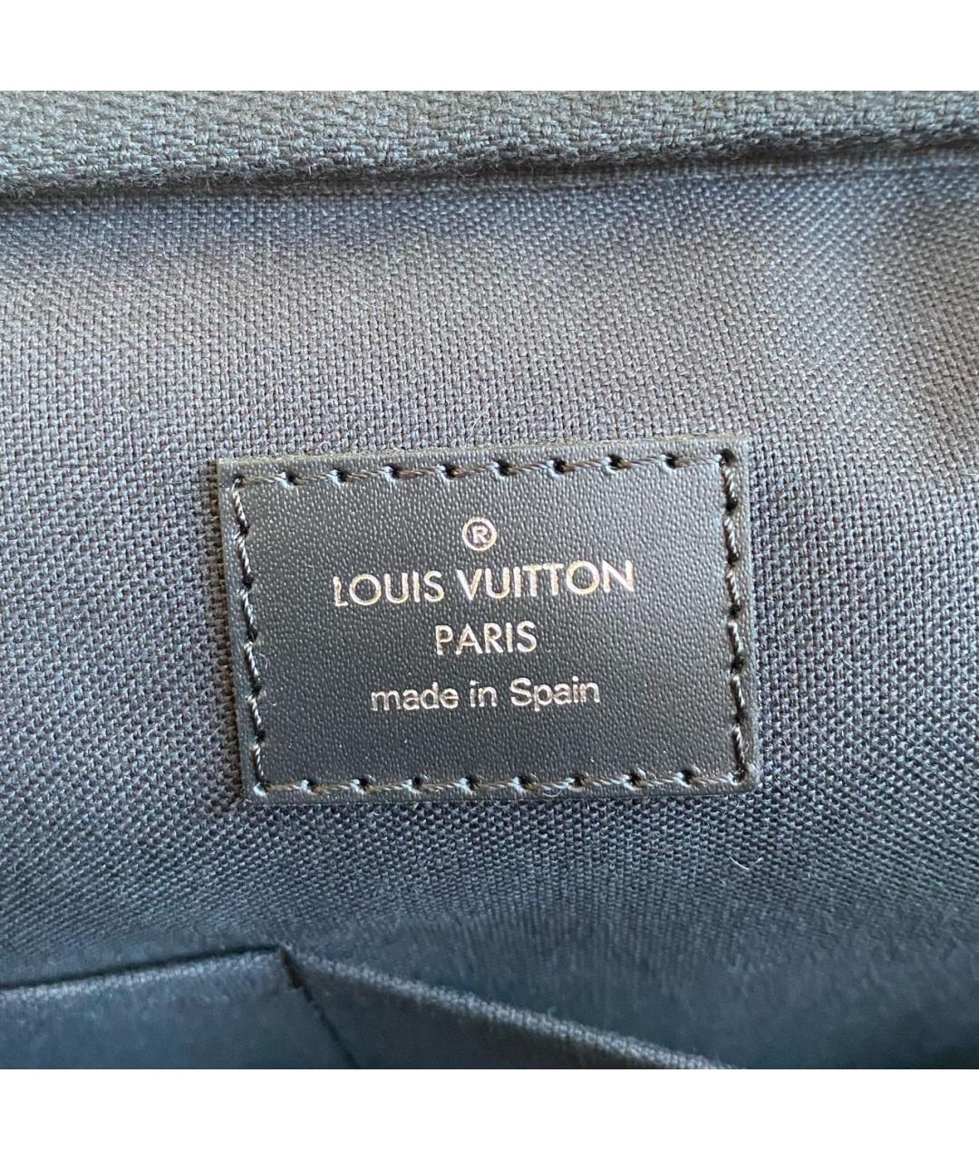 LOUIS VUITTON Антрацитовый портфель, фото 8