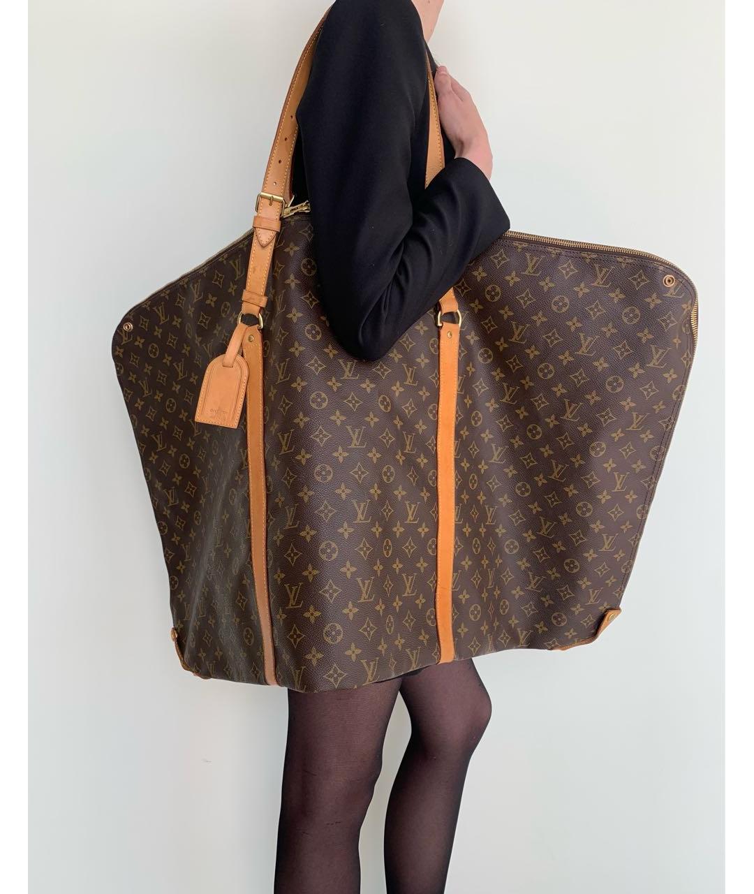 LOUIS VUITTON PRE-OWNED Коричневая дорожная/спортивная сумка, фото 5