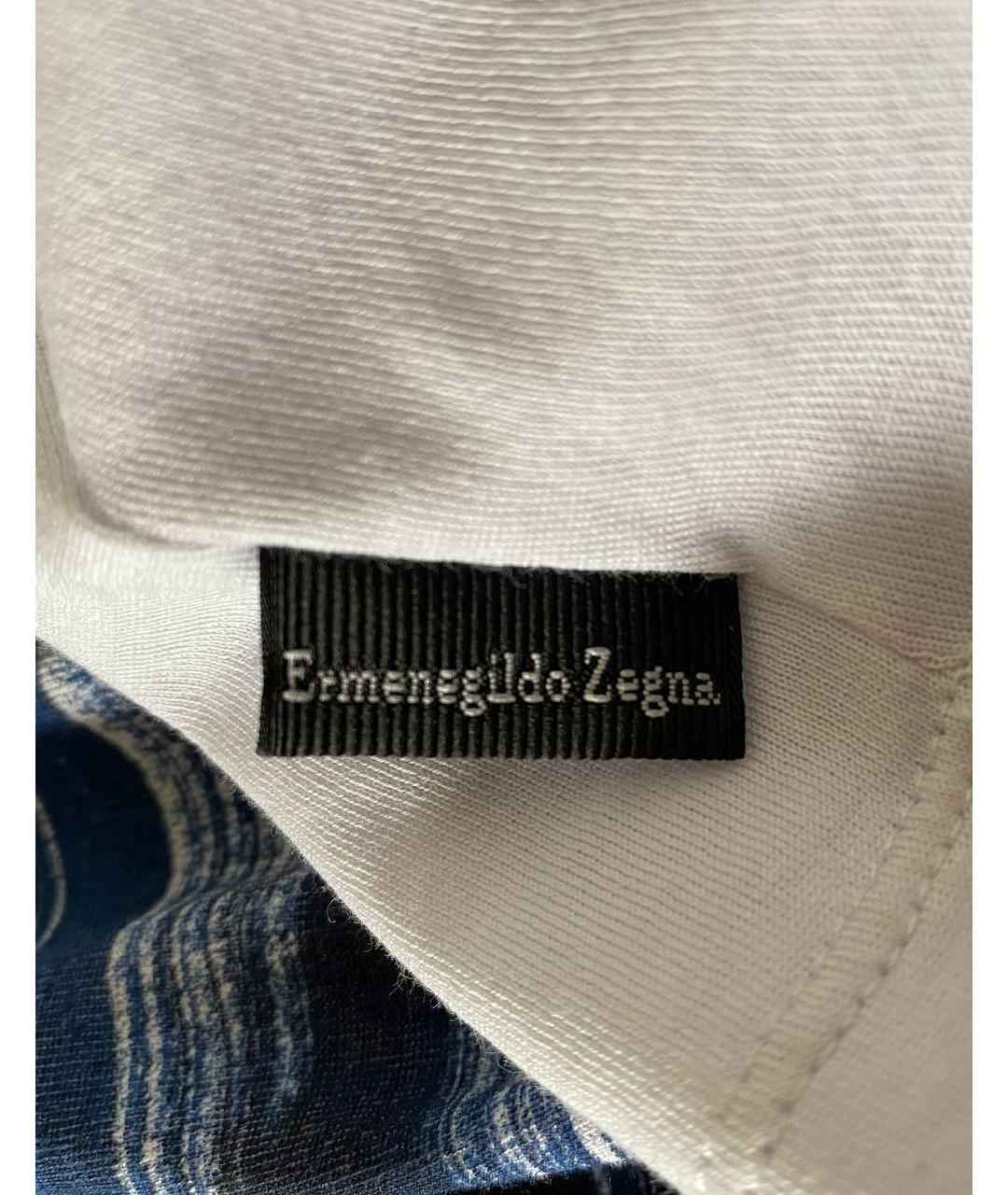 ERMENEGILDO ZEGNA Белая хлопковая футболка, фото 4