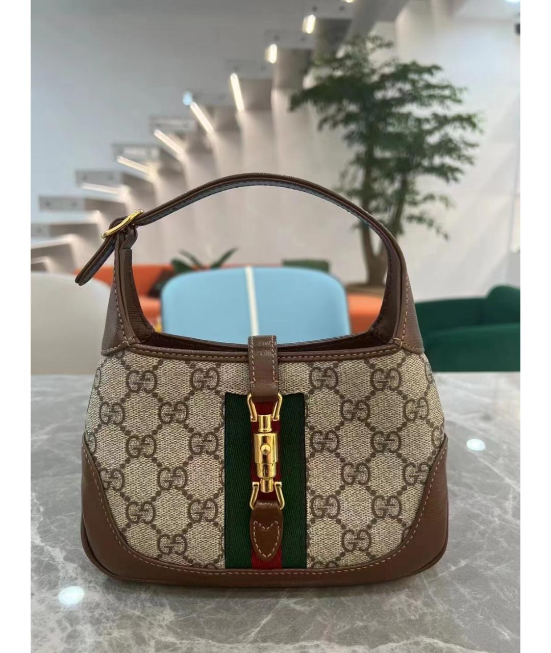 GUCCI Коричневая деним сумка через плечо, фото 2