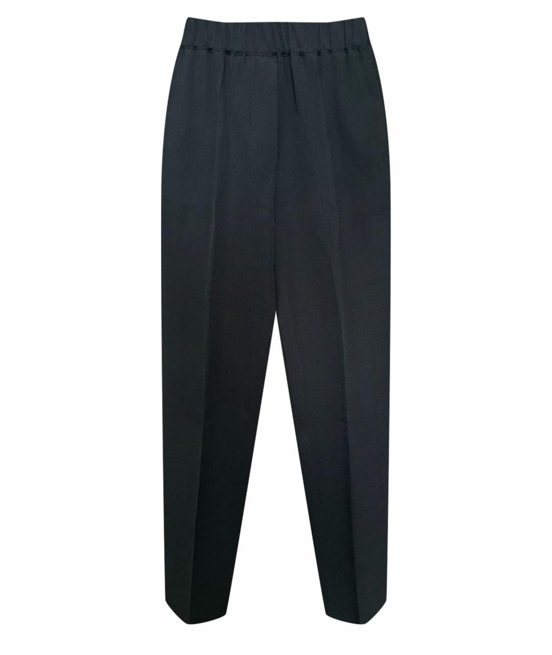 3.1 PHILLIP LIM Черные шелковые прямые брюки, фото 1