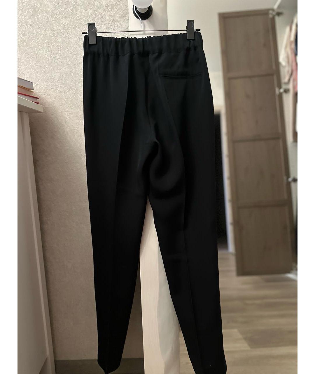 3.1 PHILLIP LIM Черные шелковые прямые брюки, фото 2