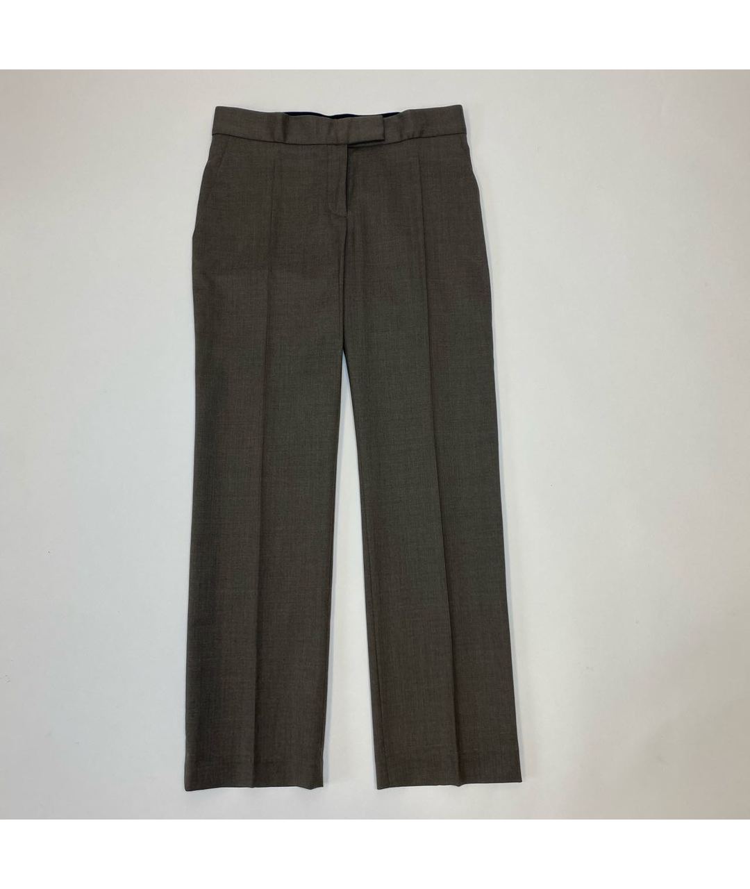 STELLA MCCARTNEY Коричневые шерстяные прямые брюки, фото 6
