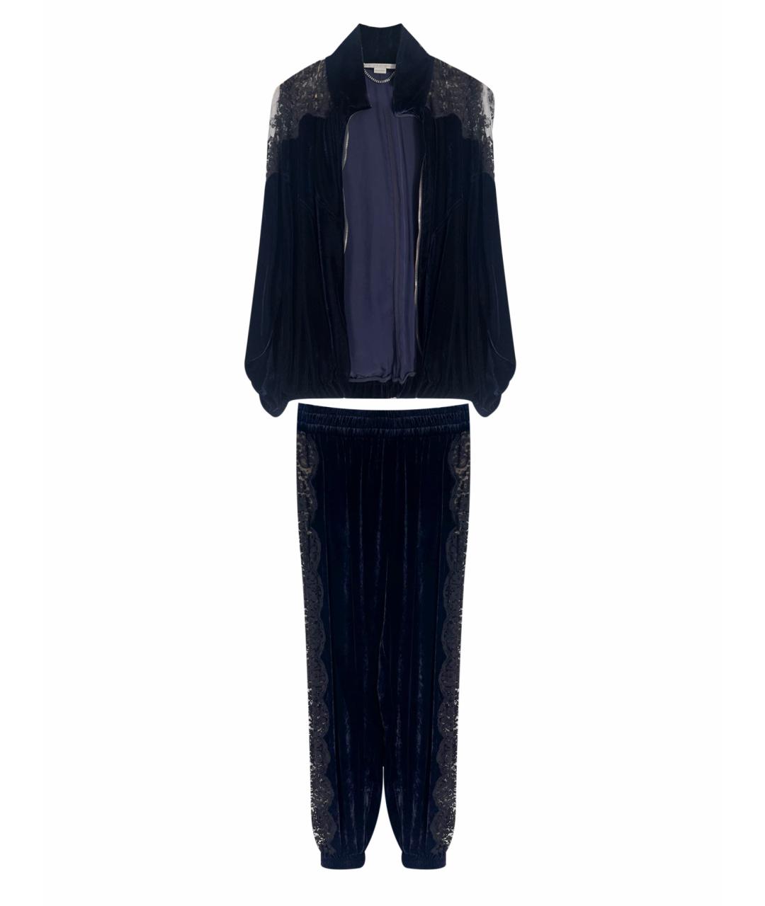 STELLA MCCARTNEY Темно-синий бархатный спортивные костюмы, фото 1
