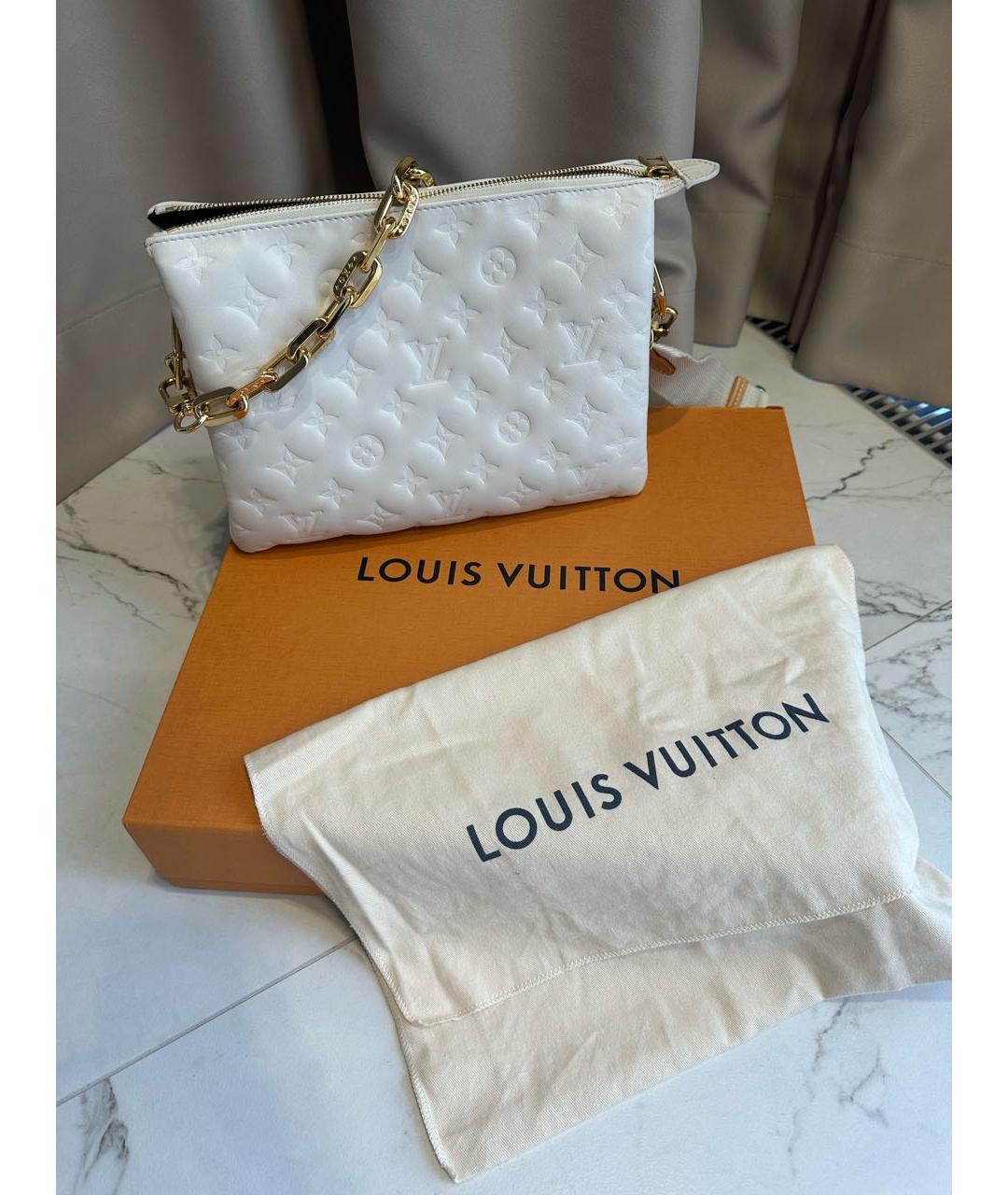 LOUIS VUITTON PRE-OWNED Белая кожаная сумка через плечо, фото 8
