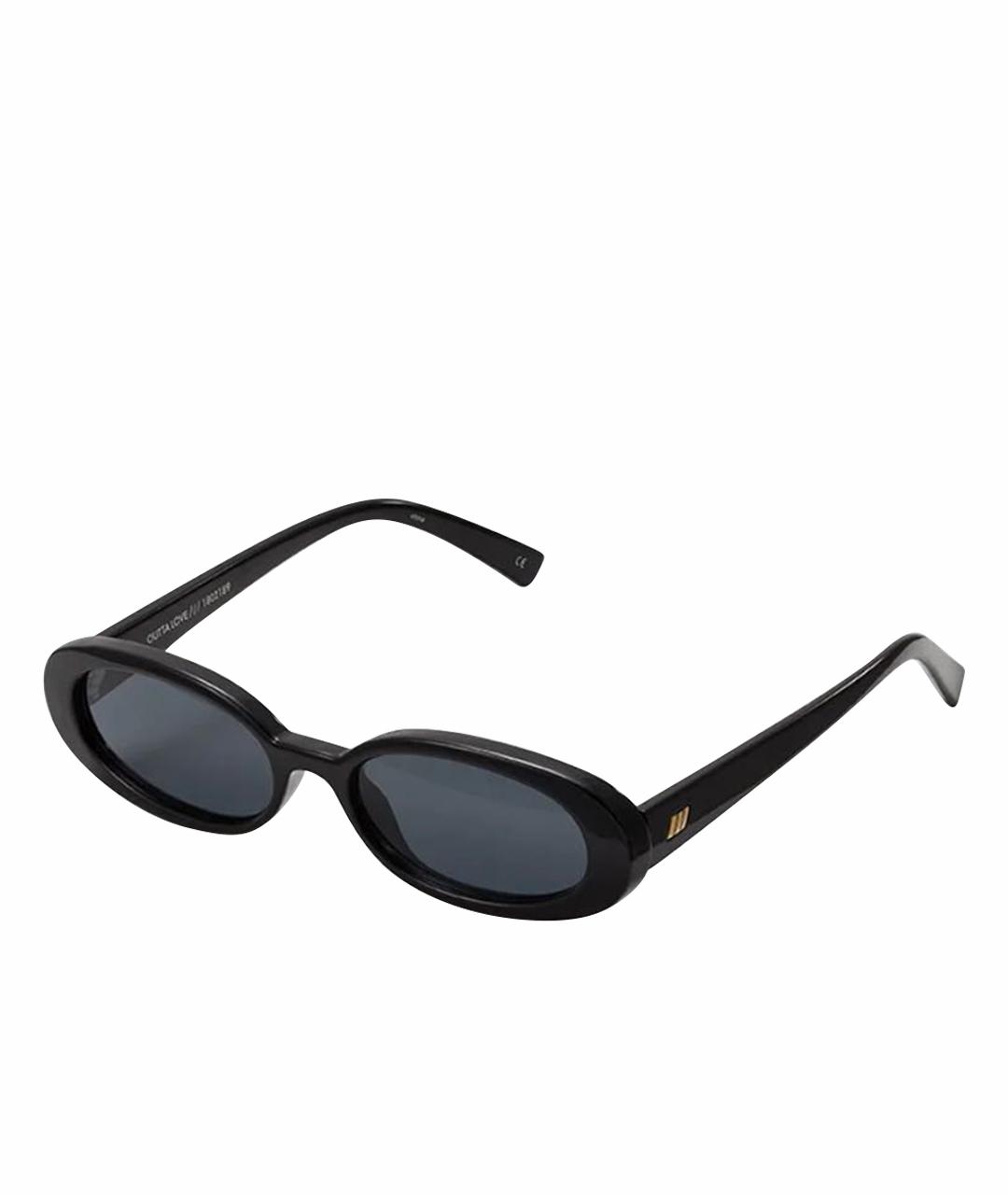 LE SPECS Черные пластиковые солнцезащитные очки, фото 1