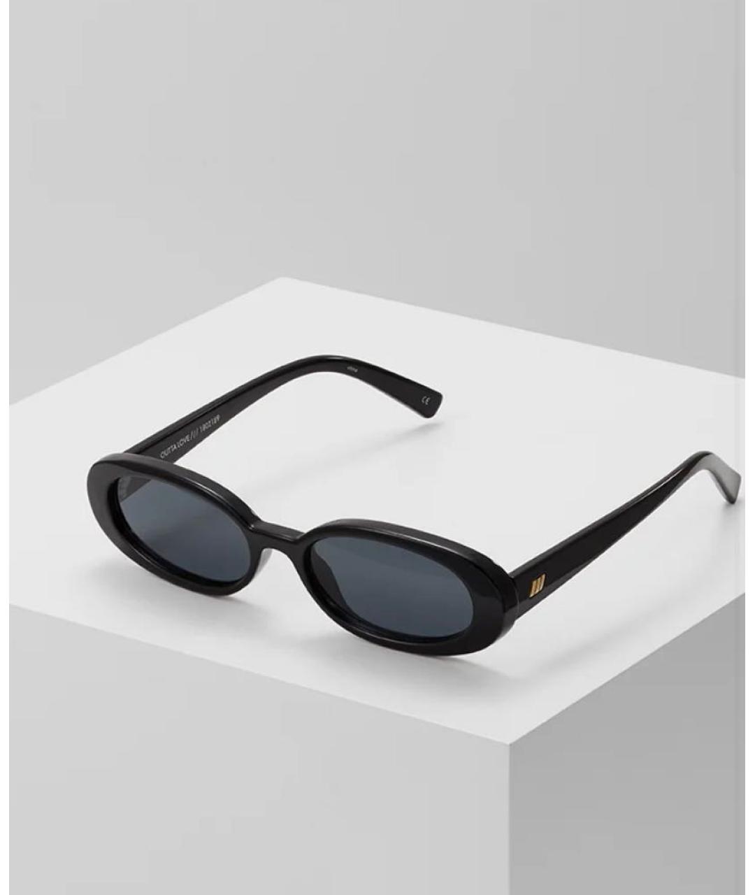 LE SPECS Черные пластиковые солнцезащитные очки, фото 6