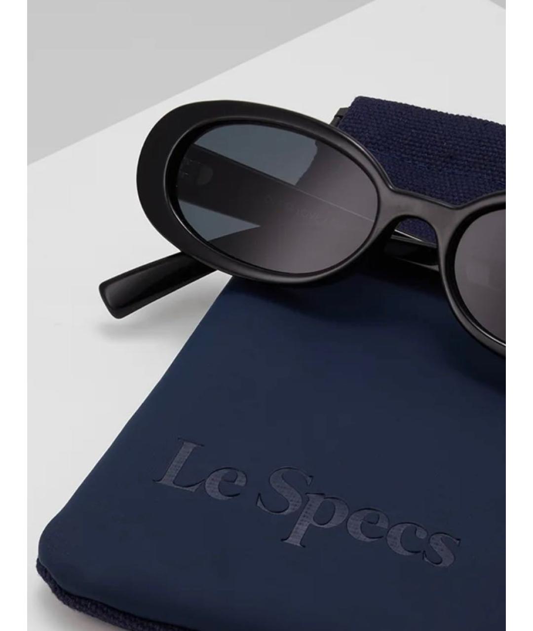 LE SPECS Черные пластиковые солнцезащитные очки, фото 3